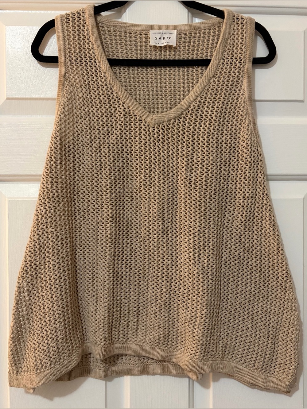 Sabo Skirt Sleeveless V-Neck Crotchet Theo Top